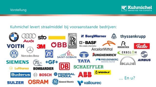 Referenties van Kuhmichel, wanneer mogen we u verwelkomen? #abrasivesforexperts