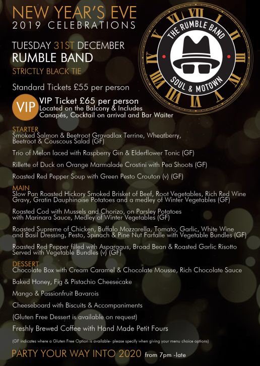 Hi Rumble fans, re our New Years Eve 2019 Show at The Beachcomber Cleethorpes. As at now only 2 of the VIP tickets are left, and over half of the standard tickets have gone.Dont leave it too late to get your tickets to avoid disappointment. Contact The Beachy on 01472 812666 now