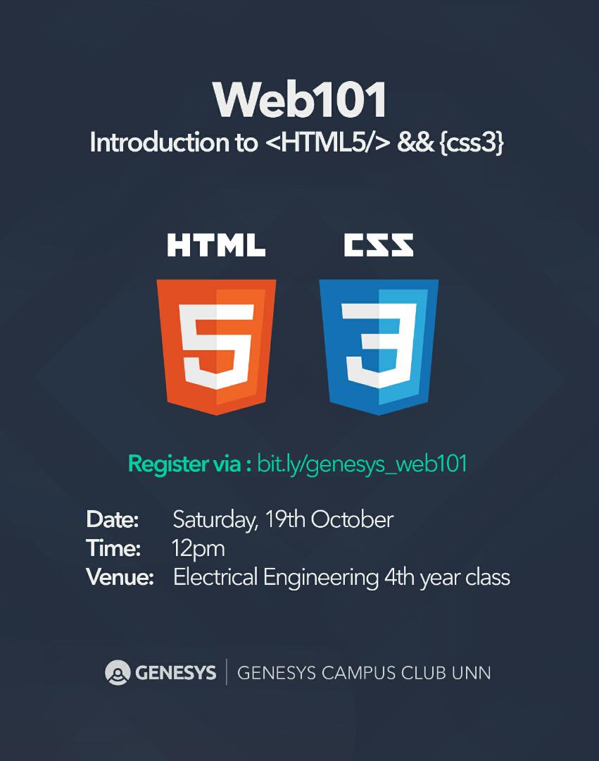 GenesysClubUnn's tweet image. Okay guys,  it's about time, Tell a friend to tell a friend!  #weAreGenesys #Web101 #webdevelopment #webdev