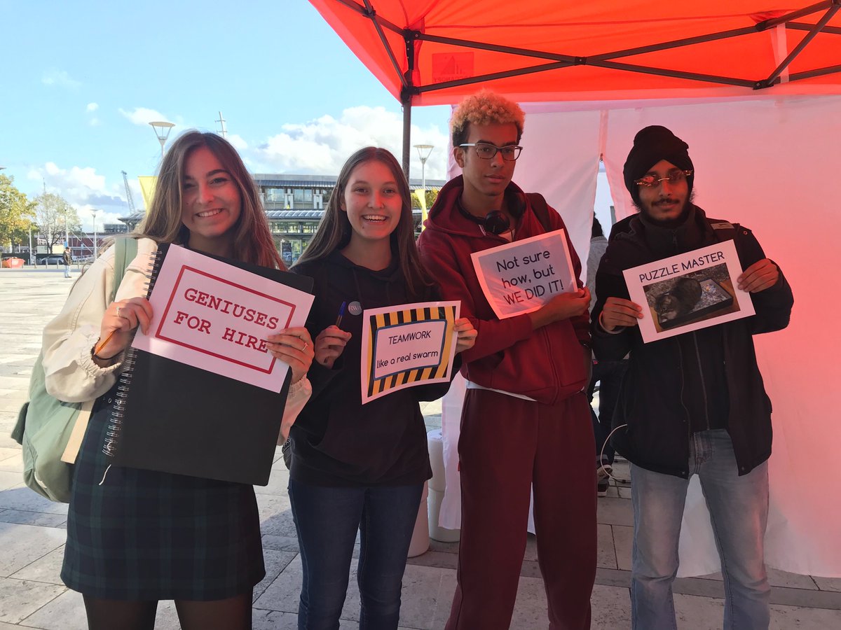 Well done to the college students who arrived a bit late to their lesson because they were playing Swarm Escape! this morning. They had to leave to go to class but came back later to finish. And they did! Congratulations :)