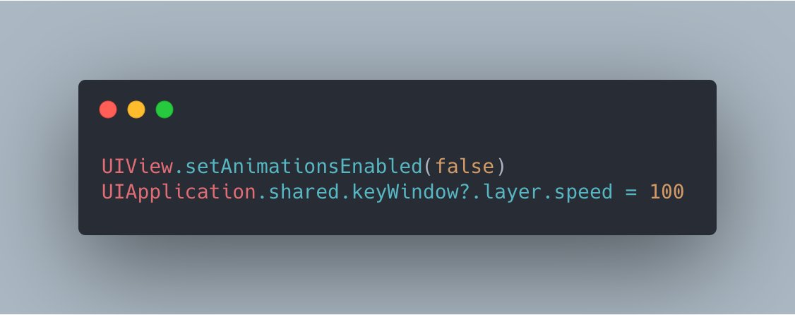 twannl's tweet image. Just a simple way to speed up your UI and Unit Tests 🚀

#swiftlang #iosdev #swiftlee