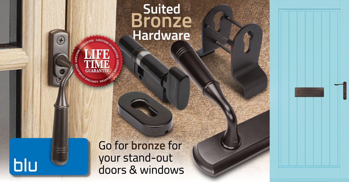 Our new suited range of Oil Rubbed Bronze hardware will give your windows &amp; doors a beautiful, quality finish. Manufactured using 316Marine Grade Stainless Steel, for a lifetime guarantee, order a sample here: blu-performance.com/2019/10/15/go-… #door #doors #window #hardware #stainlesssteel