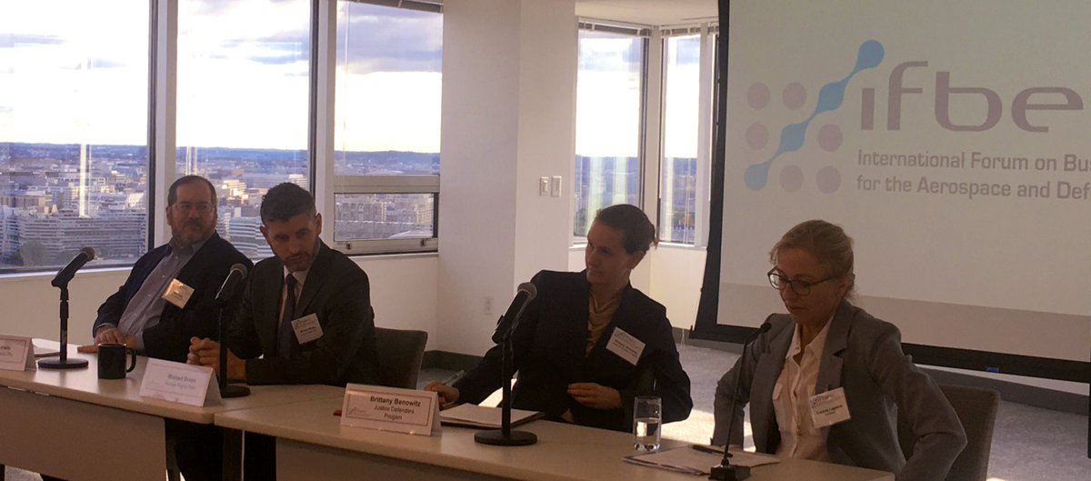 IFBEC_tweets's tweet image. Thank you to our panel discussing Human Rights- Brittany Benowitz with the @ABAesq,  Paul Lewis with BAE Systems and Michael Breen with @humanrights1st. #IFBEC2019 #IFBEC #Ethics