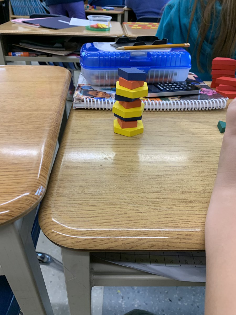 msasully's tweet photo. Working on creating and representing patterns today with the tools we feel confident using @CobblestoneES #mathisgrand #showingourthinking https://t.co/1q12tR1p0K