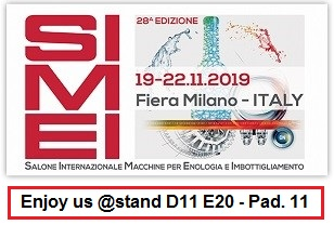 SrlBared's tweet photo. We have been present at SIMEI for 10 years.
Even this year we invite you to the leading international trade fair in the wine and bottling technology sector.
We look forward to seeing you at stand D11-E20, Hall 11.

#SIMEI2019 #filtrazione #membrane #filtration https://t.co/OS2HwpkbND