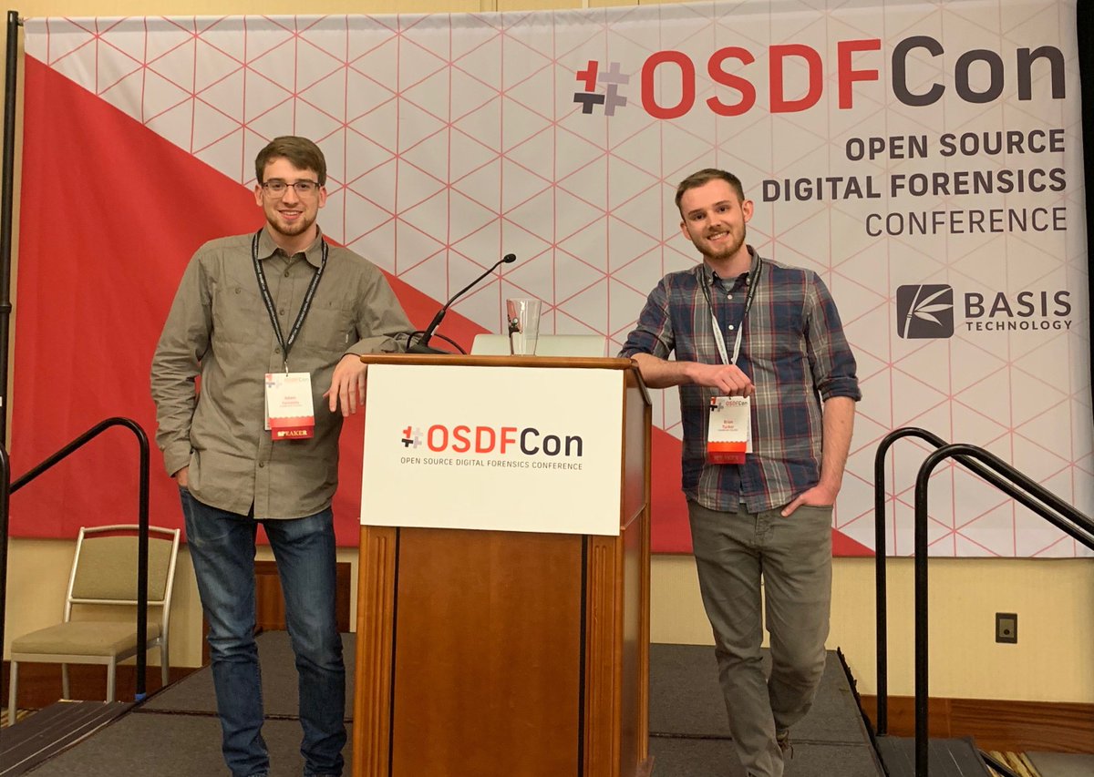 I'm so happy to have hosted a workshop at #OSDFCon with <a href="/SecurityTucker/">TuckerSecurity</a> about the LabX Dataset Project. Thank you everyone for your comments and continued support! Special thanks to <a href="/binaryz0ne/">Ali Hadi | B!n@ry</a> for helping us along the way. Really enjoyed this opportunity! #DFIR