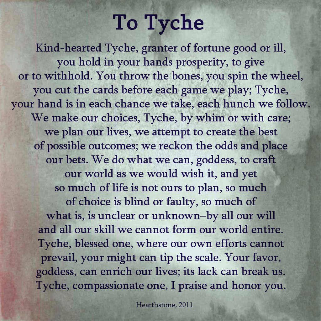 A prayer to Tyche, Greek goddess of fortune.

#paganprayer #greekgods #hellenicgods #tyche #goddesstyche #goddessofluck