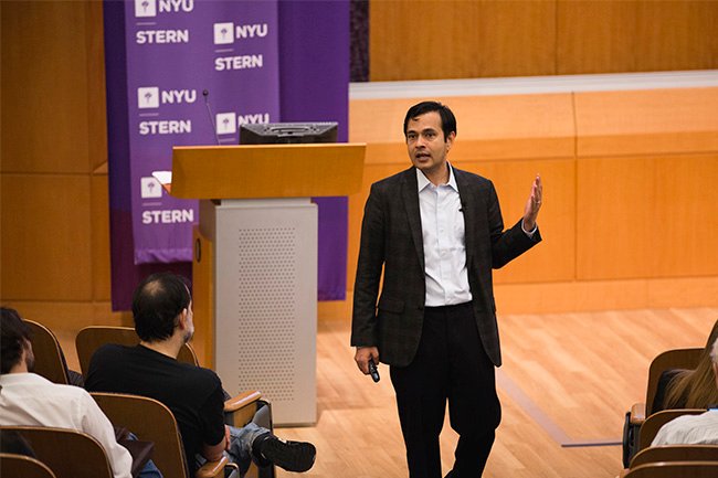 NYUStern's tweet photo. Led by Prof Deepak Hegde, @EFrontierLabs at #NYUStern selects 50 early-stage science- and technology-based startups for its 2019-2020 cohort. Learn more: https://t.co/gQahMTEFVu https://t.co/2mAA2ytR57