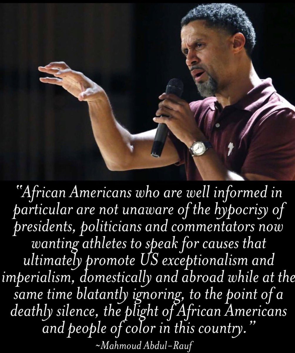 Powerful words by Mahmoud Abdul-Rauf on the #LeBronJames #China situation 
theguardian.com/sport/2019/oct…