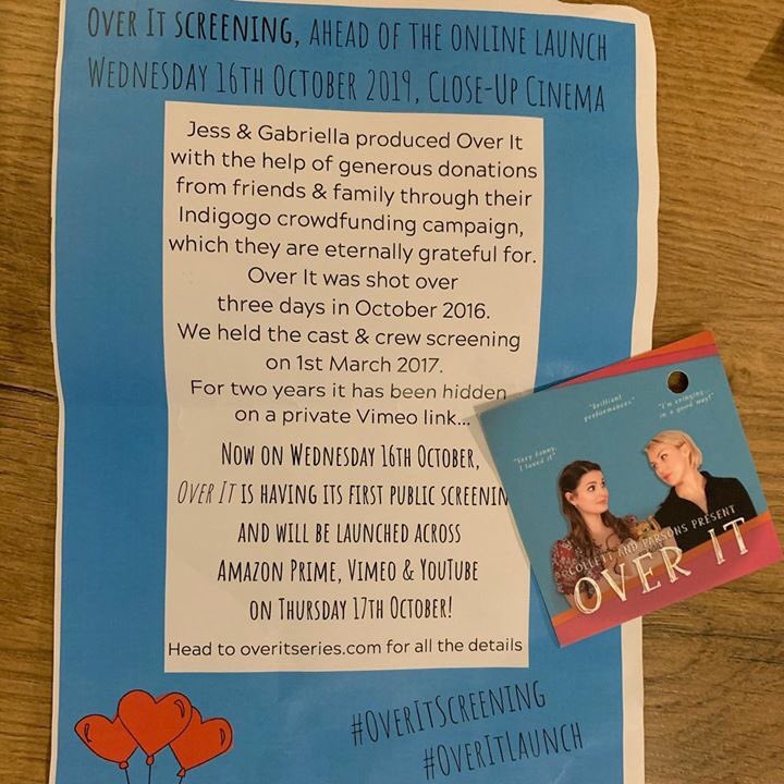 overitseries's tweet image. Thank you SO much to everyone who came down last night to @closeupcentre 
We had a wonderful screening, it was great to have our first public showing! 
Keep watching for further news on where to see it online!!
#overitscreening #overitlaunch #thankyou