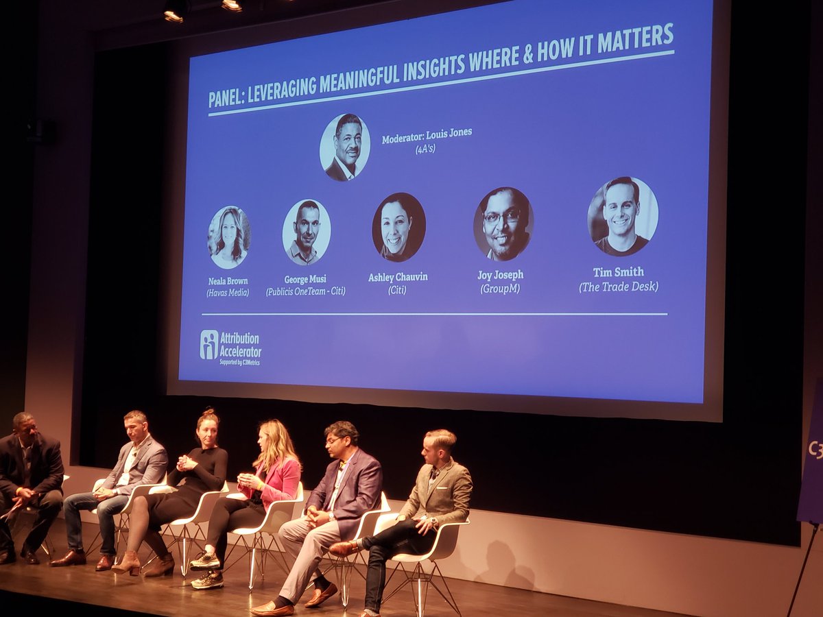 SamClink's tweet photo. "...Your board or clients or nonmarketers always want a single KPI because it's easier to understand or talk about, but it doesnt really help the marketer to make decisions"
#panel #AttributionAccelerator
#attribution2019 #data
@havas @Citi @GroupMWorldwide @TheTradeDesk @4As https://t.co/nmGpks7wXF