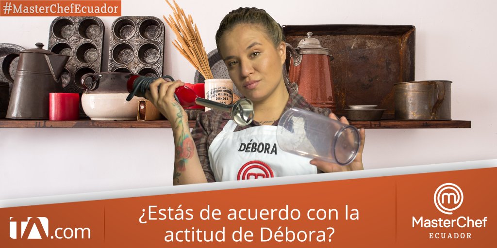 teleamazonasec's tweet photo. Débora explotó en la noche de eliminación de #MasterChefEcuador ¿Estás de acuerdo con lo que dijo sobre sus compañeros? Déjanos tu respuesta en los comentarios https://t.co/0nFpvv3g9D