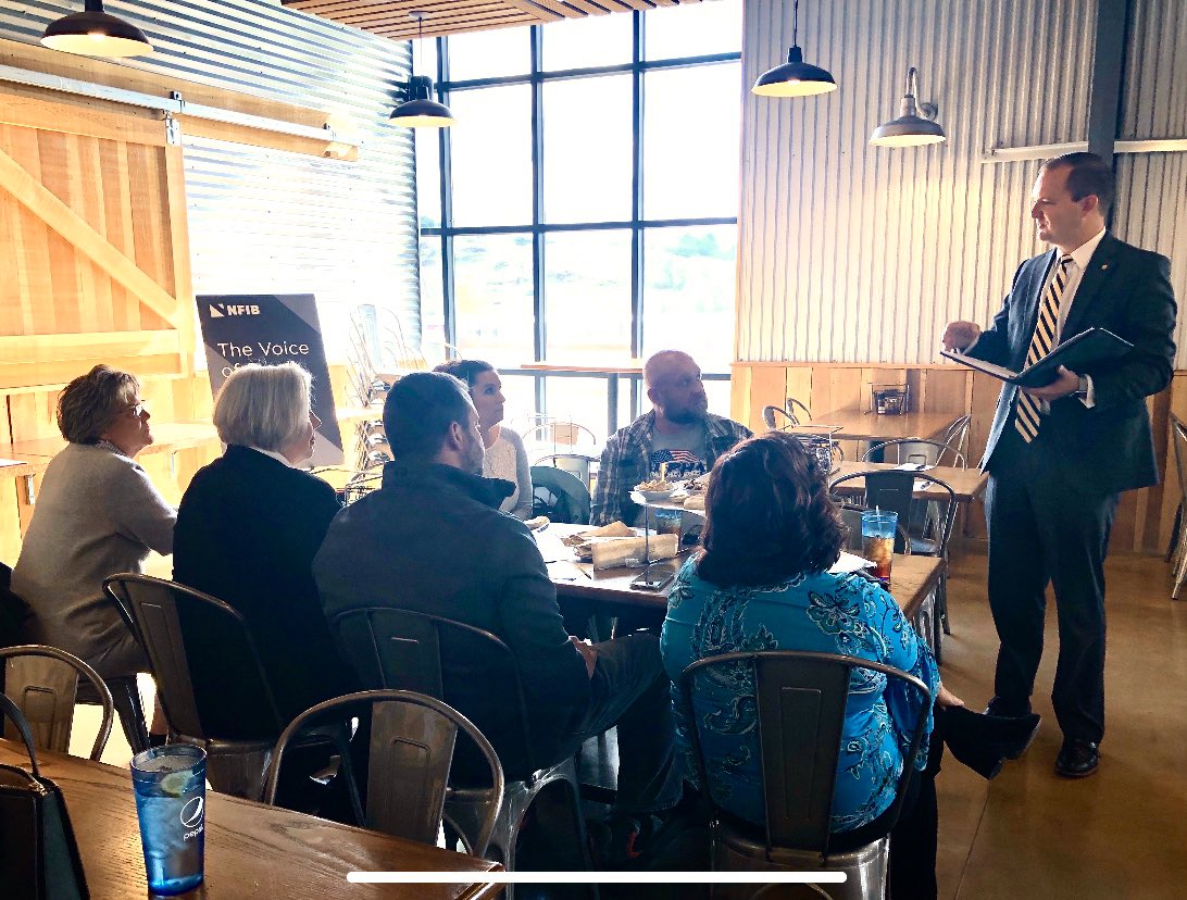 Thank you, Delegate Ben Queen, for getting together with <a href="/NFIB/">NFIB</a> members in #BridgeportWV to talk about the issues facing West Virginia #SmallBusiness #WVleg