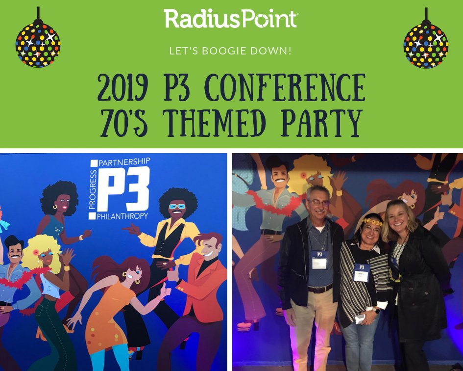 RadiusPoint's tweet image. #RadiusPoint's sends special thanks to @NVIofficial for their awesome '70s themed kick-off party for the 2019 P3 conference! 

Check out our CEO, @SharonSWatkins, CFO John Watkins, and Debbie Maynard. Can't wait to see what else is in store 

#NationalVision #P3Conference #70s