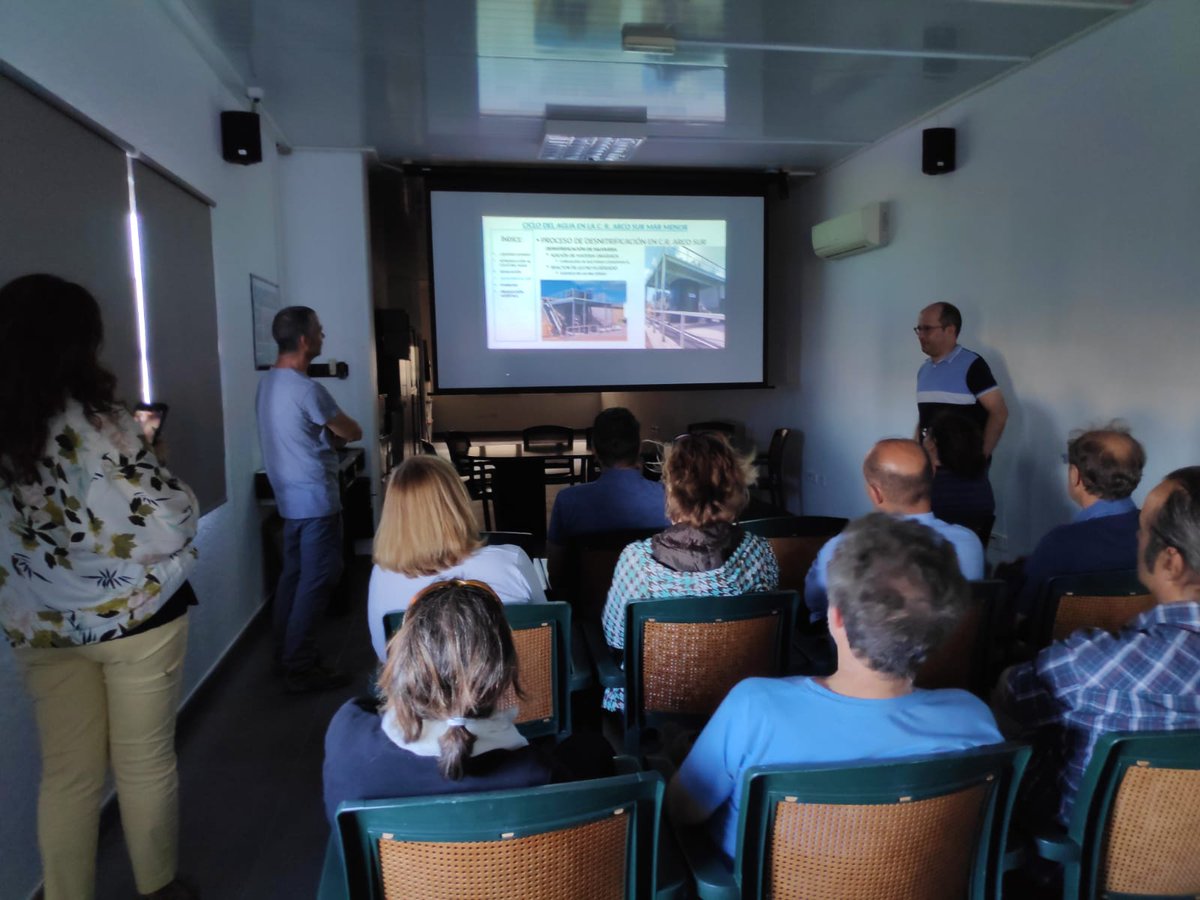 Daylighting River EU Project. Profesores de Italia, Grecia y Portugal visitan <a href="/CR_ArcoSur/">Comunidad de Regantes Arco Sur Mar Menor</a> para conocer de primera mano nuestras estrategias de #EconomíaCircular del #Agua.
