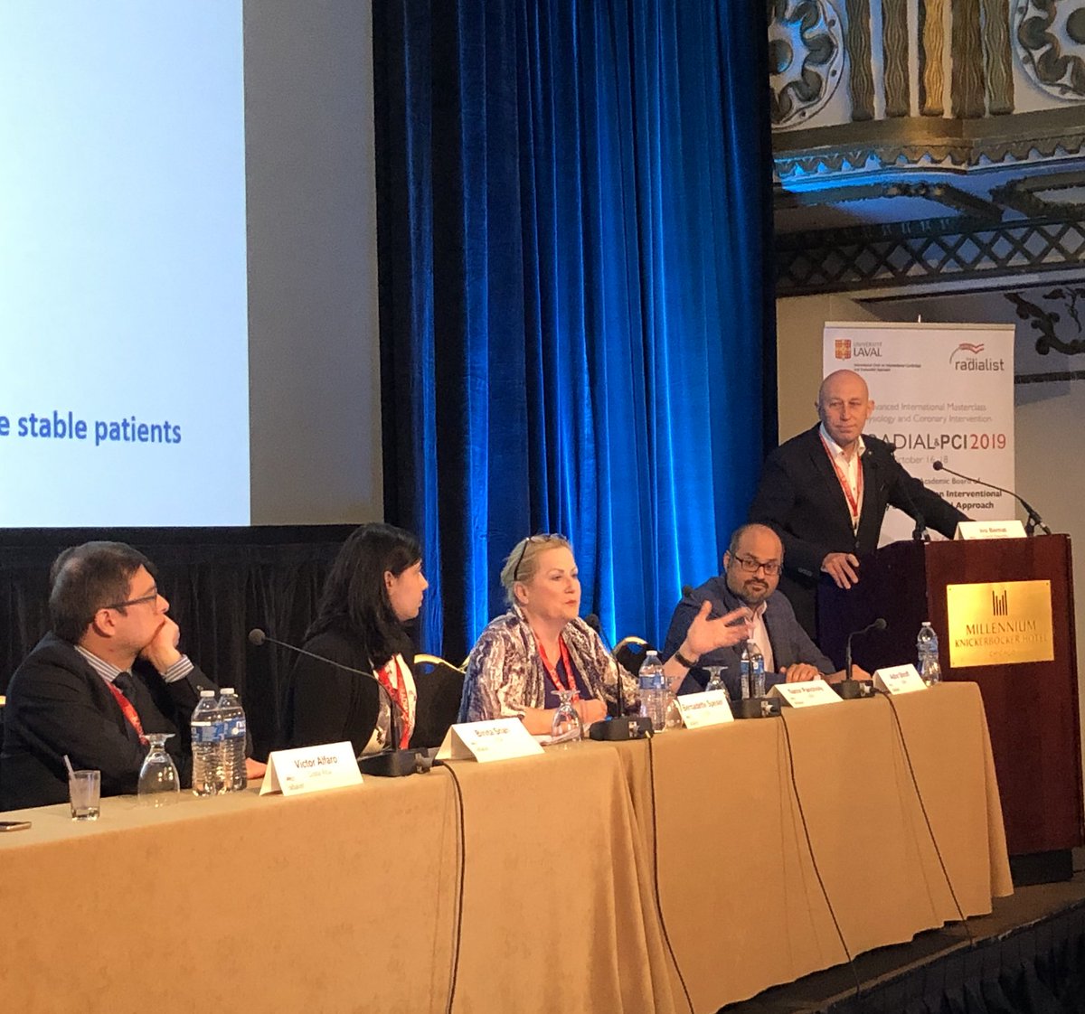aimradial's tweet photo. @BinitaShahMD, Bernadette Speiser, Adhir Shroff, Ivo Bernat and Victor Alfaro discussing same-day discharge after #transradial PCI at #aimradial 2019 👍 

#cardiology #womenincardiology #radialist #CardioTwitter #radialfirst #femalefaculty https://t.co/QP1bvwuszD