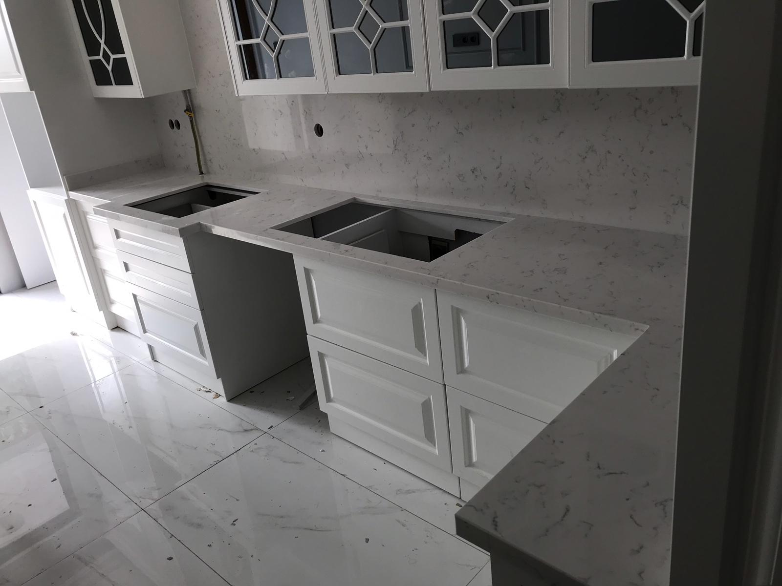 filiz mermer on twitter belenco chasmere white kaplamali tezgah ankastre evye kalinlastirmali setsiz kenarlik tamamlanan mutfak projemiz degerli musterimize hayirli olsun guzel gunlerde kullanilsin belenco kuvarstezgah mermer marble granit