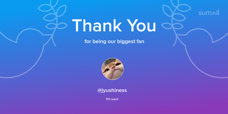 Softbkn's tweet photo. Our biggest fans this week: jyushiness. Thank you! via https://t.co/0pnCRyBQfI https://t.co/parieKL2ki