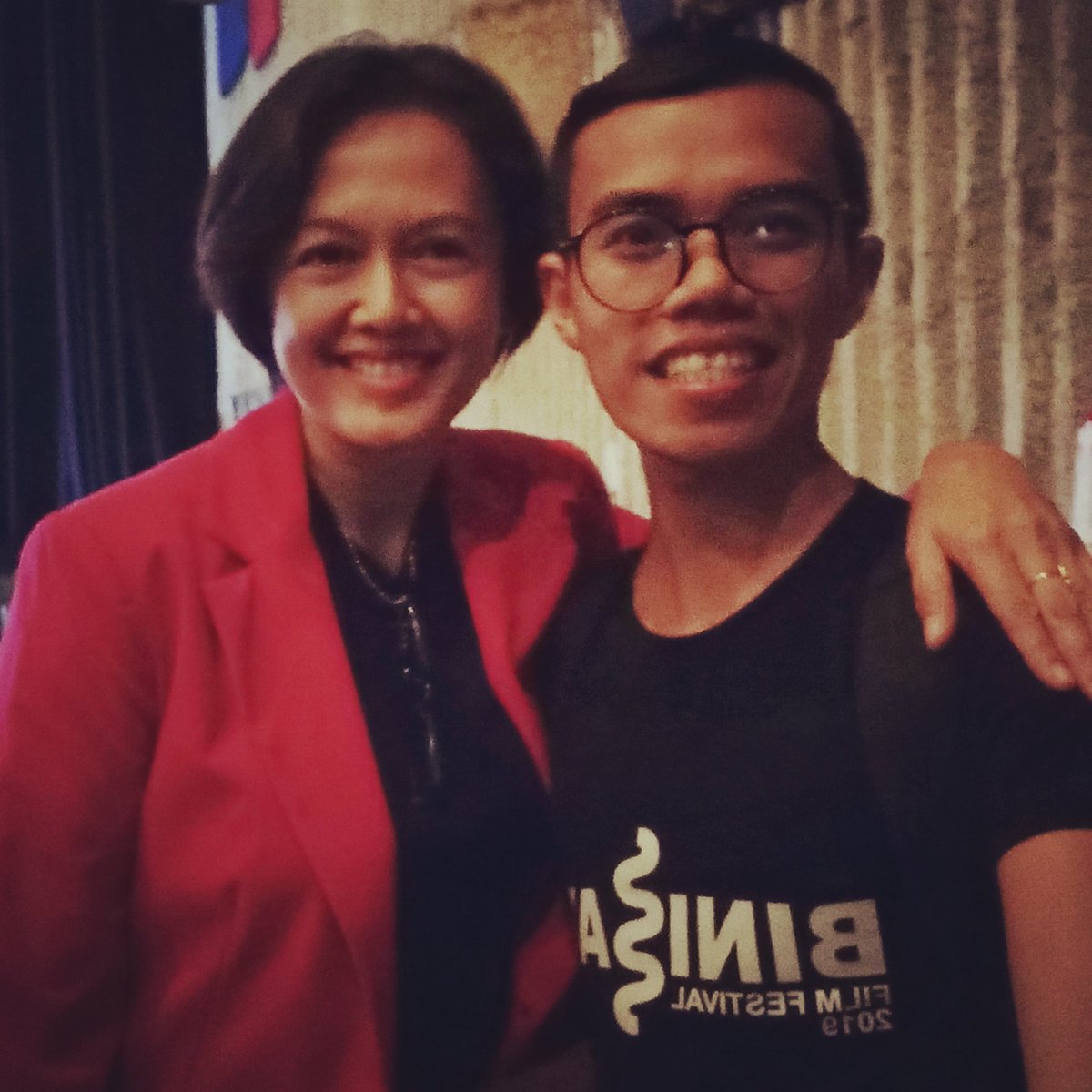 The #MillennialWriter with Atty. Grace Lopez, the current Director of #BINISAYAFilmFestival at Cinema 4 of @AyalaCenterCebu.

#BINISAYAFilmFestival2019 
#FilmFestival #Filmmaking 
#RegionalFilms #LocalFilms