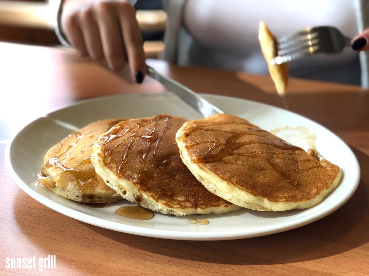 SunsetGrillCA's tweet photo. Whatโs better than two people enjoying three fluffy pancakes and a drink each for a total of $15? ๐ฅโ๏ธ
This deal is on now at Sunset Grill @BlueMtnVillage until November 29th.
๐ 190 Jozo Weider Blvd.
โฐ Open Daily 7 AM to 3 PM
#SunsetGrillBreakfast #Fallicious https://t.co/vLs1H46GFT