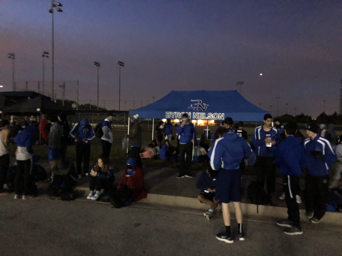 District XC meet! Let’s goooo! 💙🐾 <a href="/BNTRACK/">ByronNelson HS Track</a> <a href="/ByronNelsonHigh/">Byron Nelson HS</a>