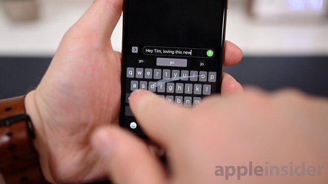 appleinsider's tweet photo. Apple could allow users to rest their fingers on an #iPhone or #iPad display for typing, by updating the touchscreen detection system using VCSELs.  https://t.co/PQQN2wjWgX https://t.co/VLzWK6pyyX