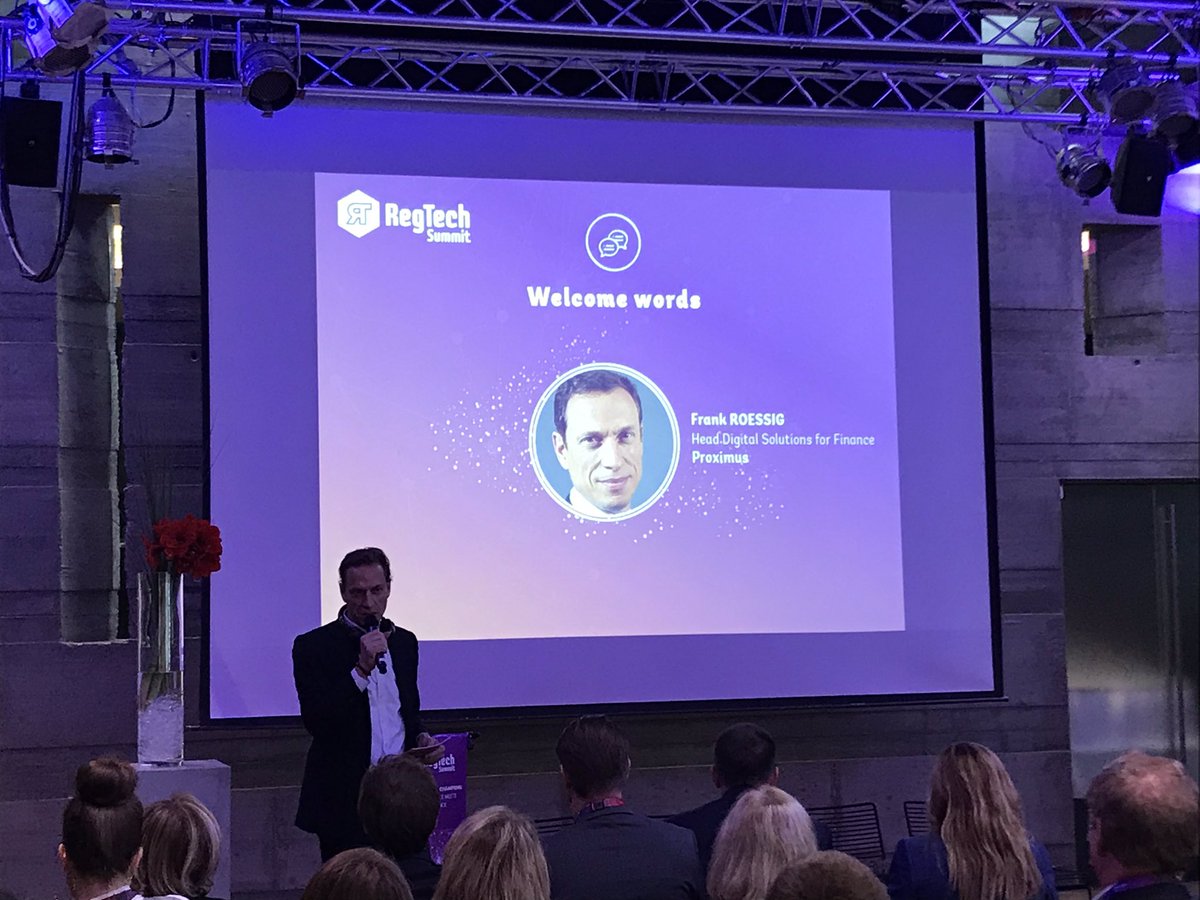 S_Team_Approved's tweet image. Opening of #RegtechSummit by @FrankRoessig from @Proximus_LU
