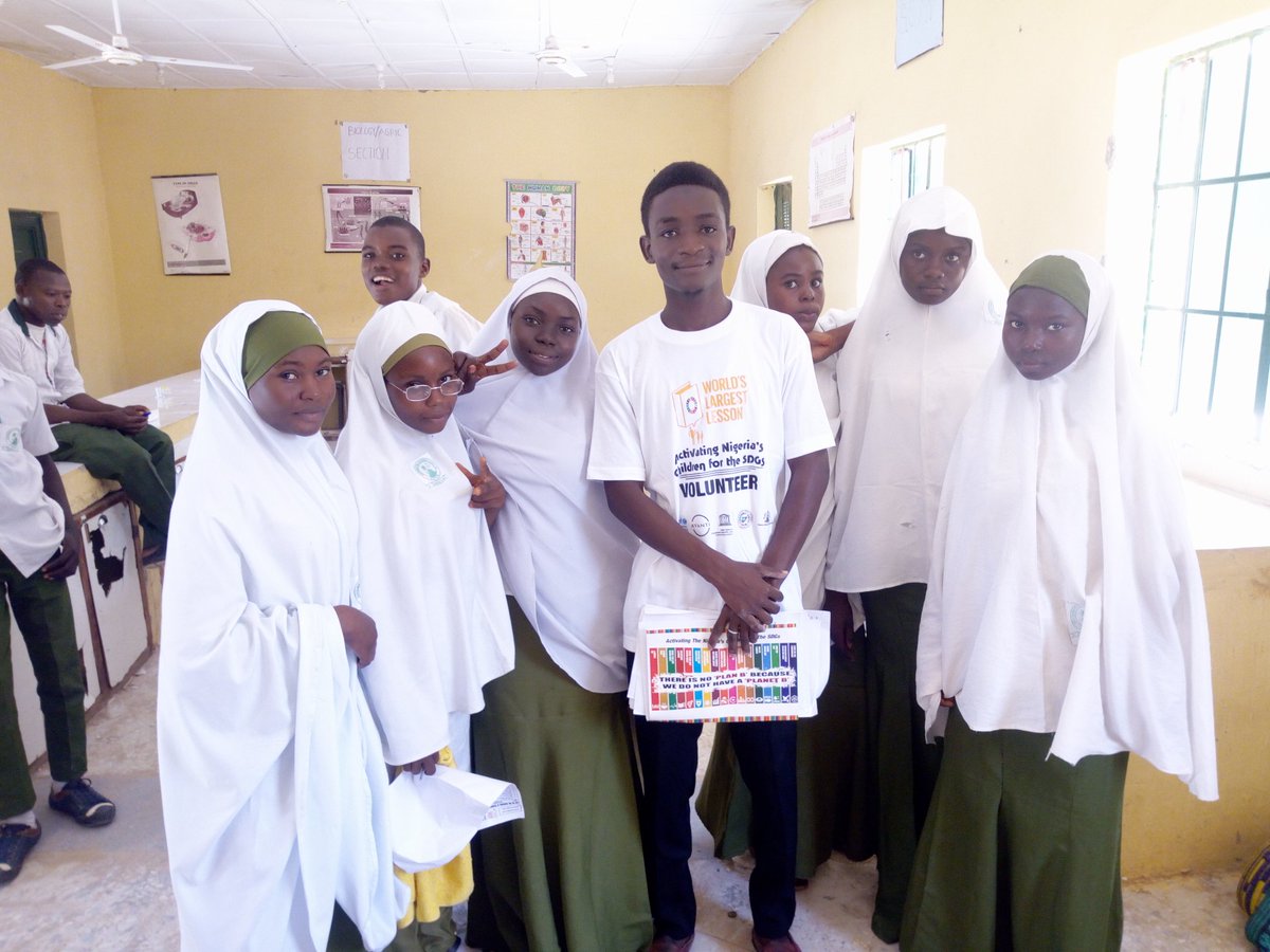 KafinHausaa's tweet photo. My Village is my pride, Today, Secondary School from village are part of 17 Global Goals(SDGs). Courtesy of World Largest Lesson Activation of SDGs through Comrade Sulaiman Uwais Idris #SDGActivation https://t.co/P9e0gW1FZn