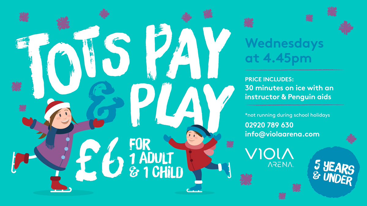 ❄️🚨 NEW DATE 🚨❄️

Due to high interest, our Tots Pay &amp; Play is now permanently moving to Wednesdays at 4.45pm! 

We thought that this opens it up to children who perhaps couldn’t make the Tuesday morning due to nursery/school. 

1️⃣st session starting next week! 🙌