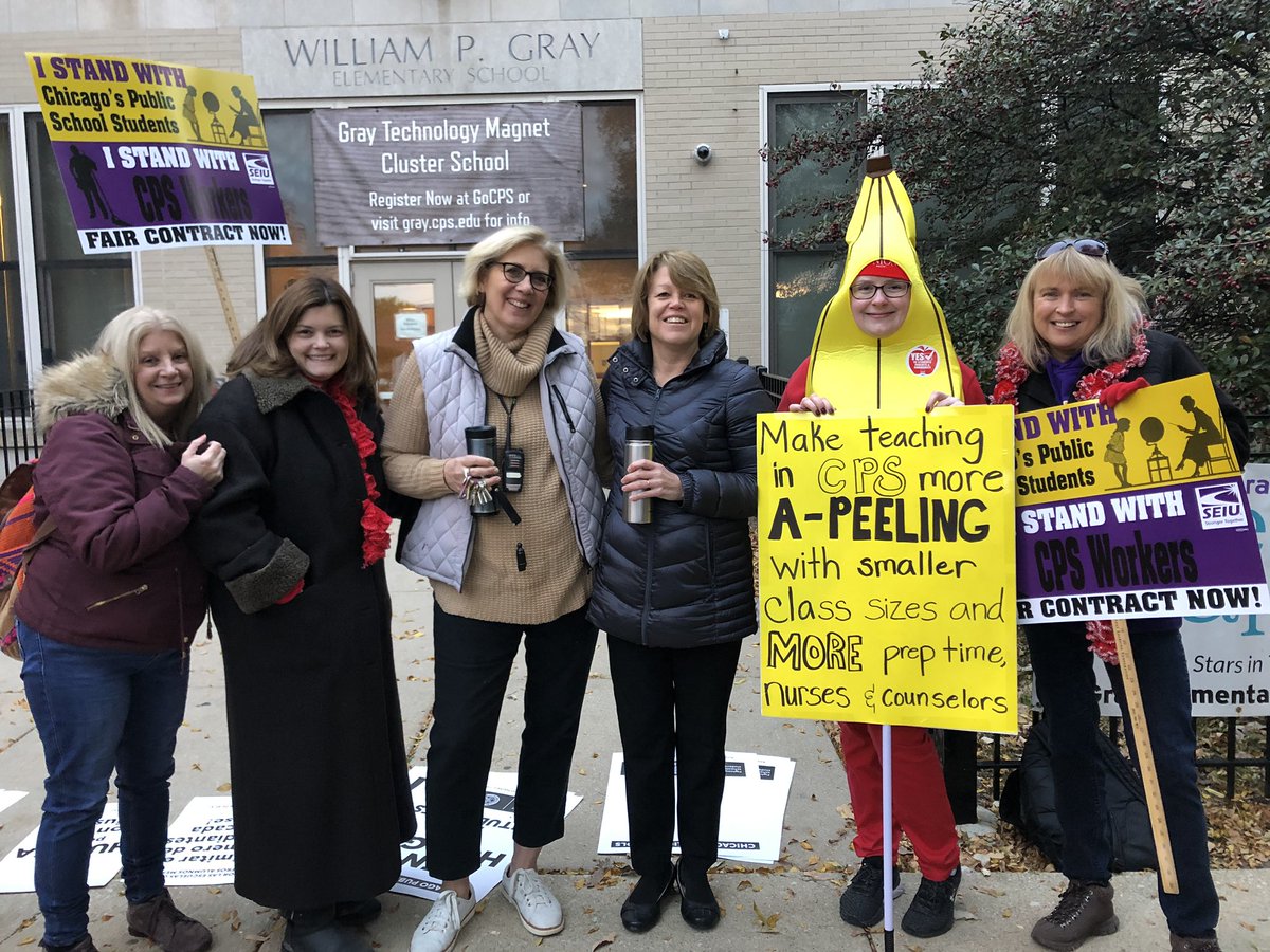 Principal Gross and AP Tomko stand with Gray! #CTUstrike