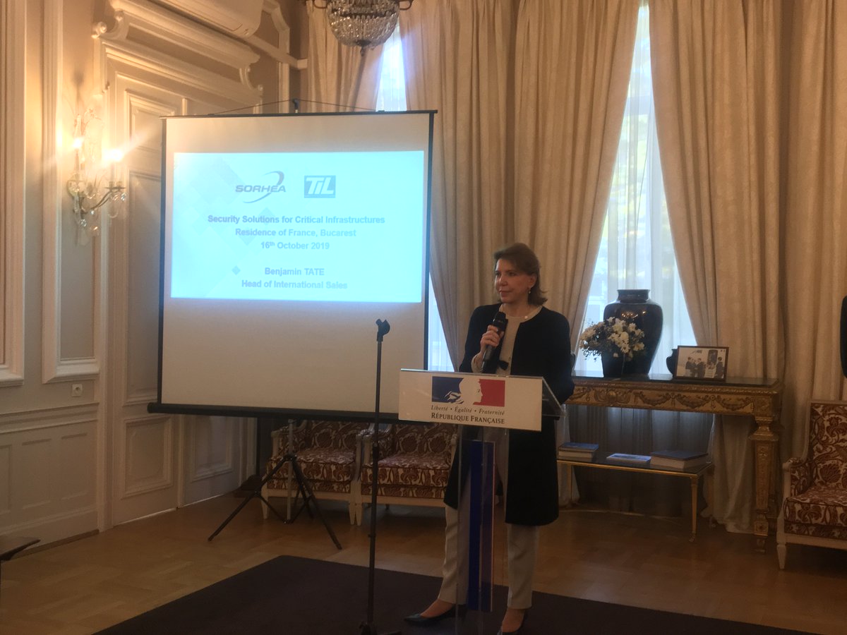 FranceenRoumanie 🇫🇷🇪🇺 (@franceromania) on Twitter photo .<a href="/MicheleRamis/">Michèle Ramis</a>: La #Roumanie s’affirme comme un centre industriel d’envergure dans la région et la demande en dispositif de sécurité est croissante. Je salue l’implication de #Sorhea sur ce marché. Je suis heureuse que <a href="/businessfrance/">Business France</a> et l’Ambassade puissent apporter leur soutien .<a href="/MicheleRamis/">Michèle Ramis</a>: La #Roumanie s’affirme comme un centre industriel d’envergure dans la région et la demande en dispositif de sécurité est croissante. Je salue l’implication de #Sorhea sur ce marché. Je suis heureuse que <a href="/businessfrance/">Business France</a> et l’Ambassade puissent apporter leur soutien