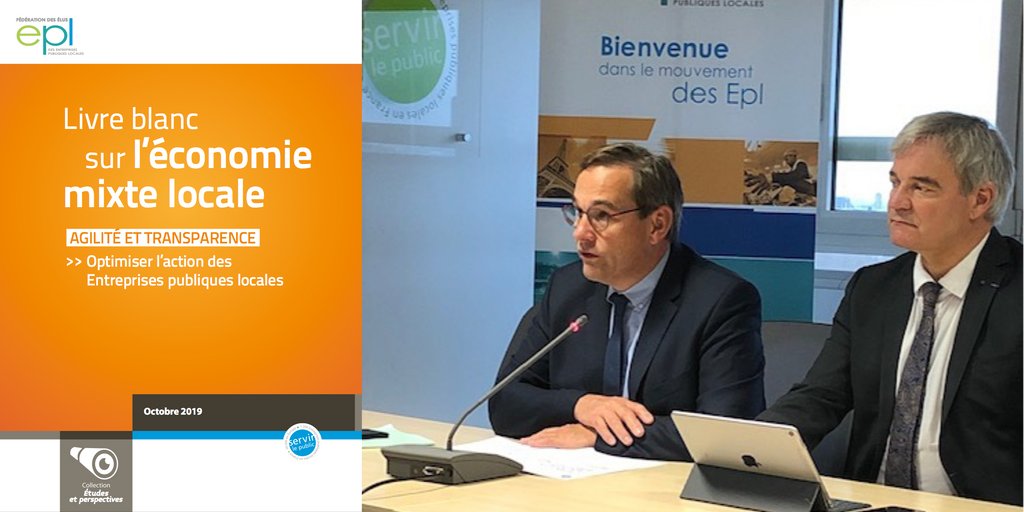 📣 Hier en conférence de presse le président de la <a href="/FedEpl/">Fédération des élus des Ent. publiques locales</a> Jean-Marie Sermier détaillait les principales mesures du Livre blanc dévoilé lors du Congrès national des Epl ➡️bit.ly/2BhAzDa⬅️ #économiemixte #CollTerr