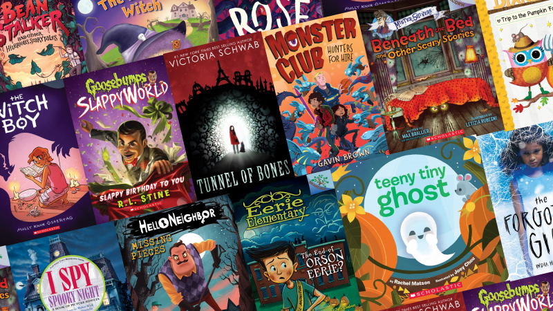 Scholastic's tweet photo. It's time to get spooky! Check out 21 Halloween reads for all ages over on the blog π» >> https://t.co/sRN61dn1Z9 https://t.co/tGIFb3a4Te