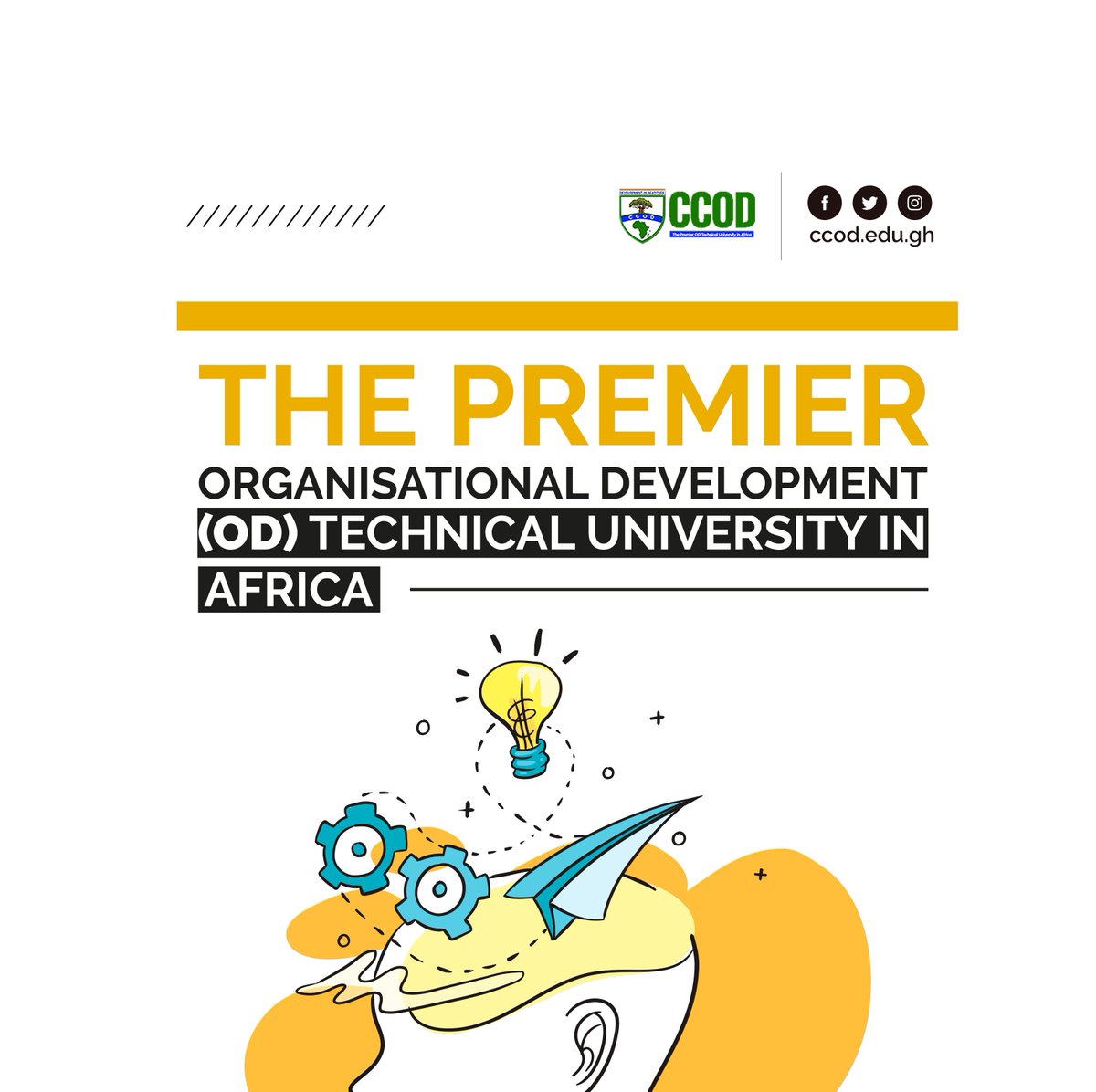 ODConference_'s tweet photo. College for Community and Organisational Development (CCOD) is the Premier Organisational Development (OD) Technical University in Africa... #ODConference_ https://t.co/aBNUCqho5n