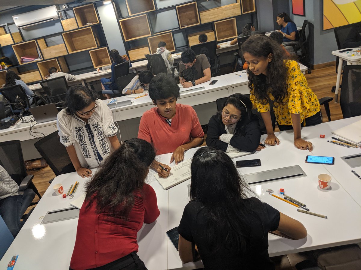 innov8cowork's tweet photo. Glimpses of the art of inking workshop at our MIDC, Mumbai center. Our co-workers had a very fun and interactive scribbling session while learning the best practices for mastering inking skills.
#ArtOfInking #Inking #LifeAtInnov8 #RevolutioniseWork https://t.co/r37YMNwlDH