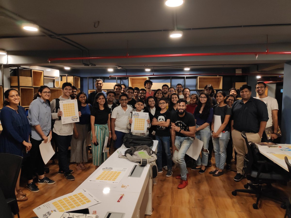 innov8cowork's tweet photo. Glimpses of the art of inking workshop at our MIDC, Mumbai center. Our co-workers had a very fun and interactive scribbling session while learning the best practices for mastering inking skills.
#ArtOfInking #Inking #LifeAtInnov8 #RevolutioniseWork https://t.co/r37YMNwlDH