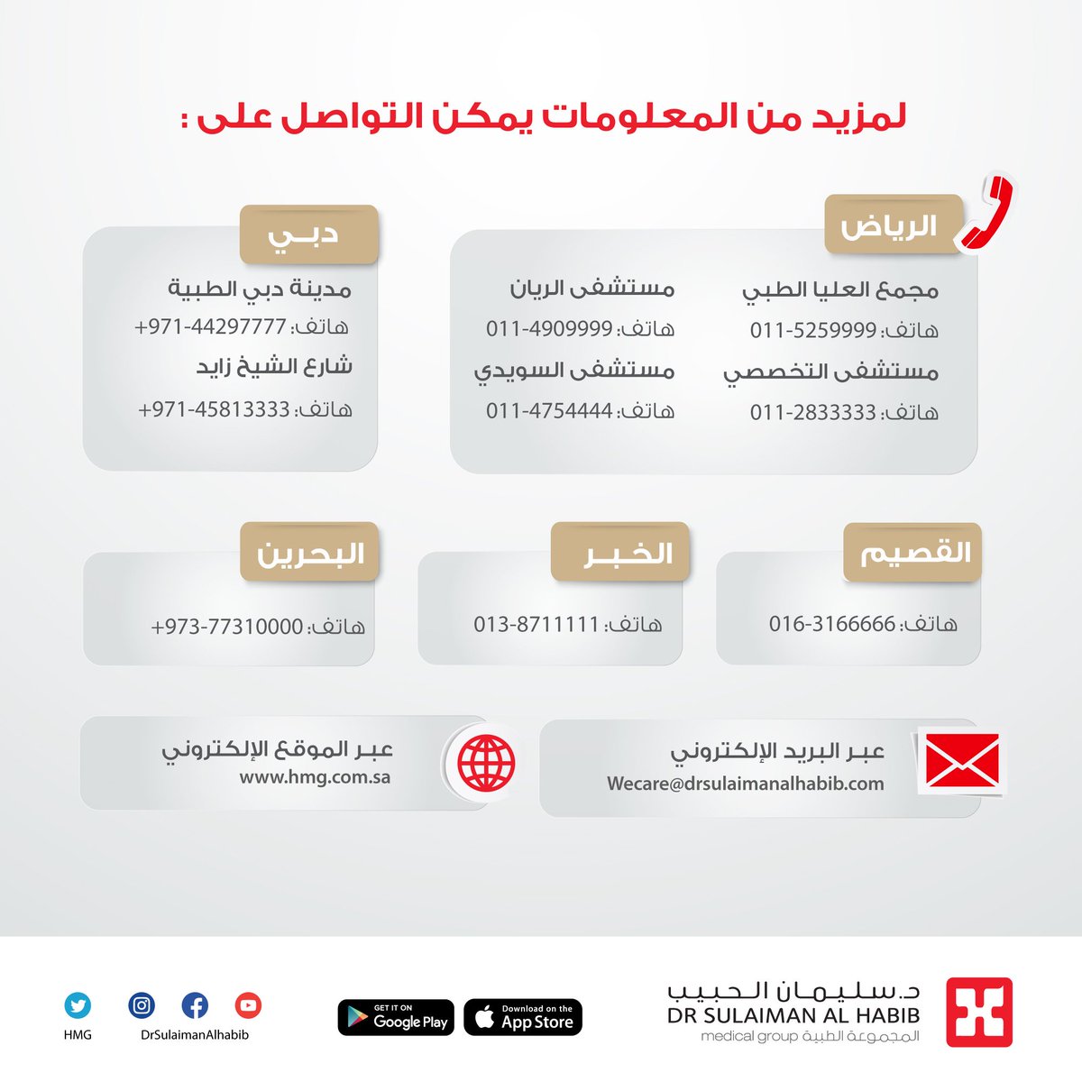 رقم حبيب العليا رقم مستشفي بين ايديك قبلات الحياة