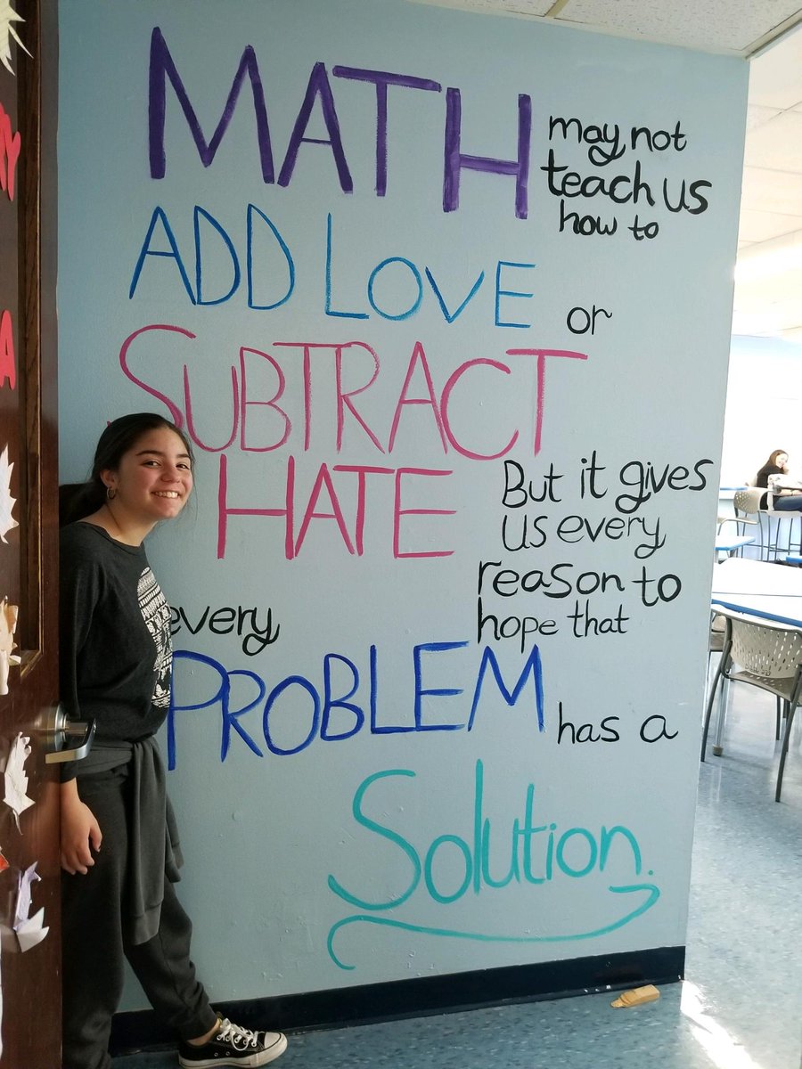 kaycee19647's tweet photo. Way to go Kayla and Mrs. Dibble- positive messages come in many form(ula)s!! 😎 @MontiHS_Pride @WhyMontiRocks #mathisrelevant https://t.co/cgJSbpxj3z