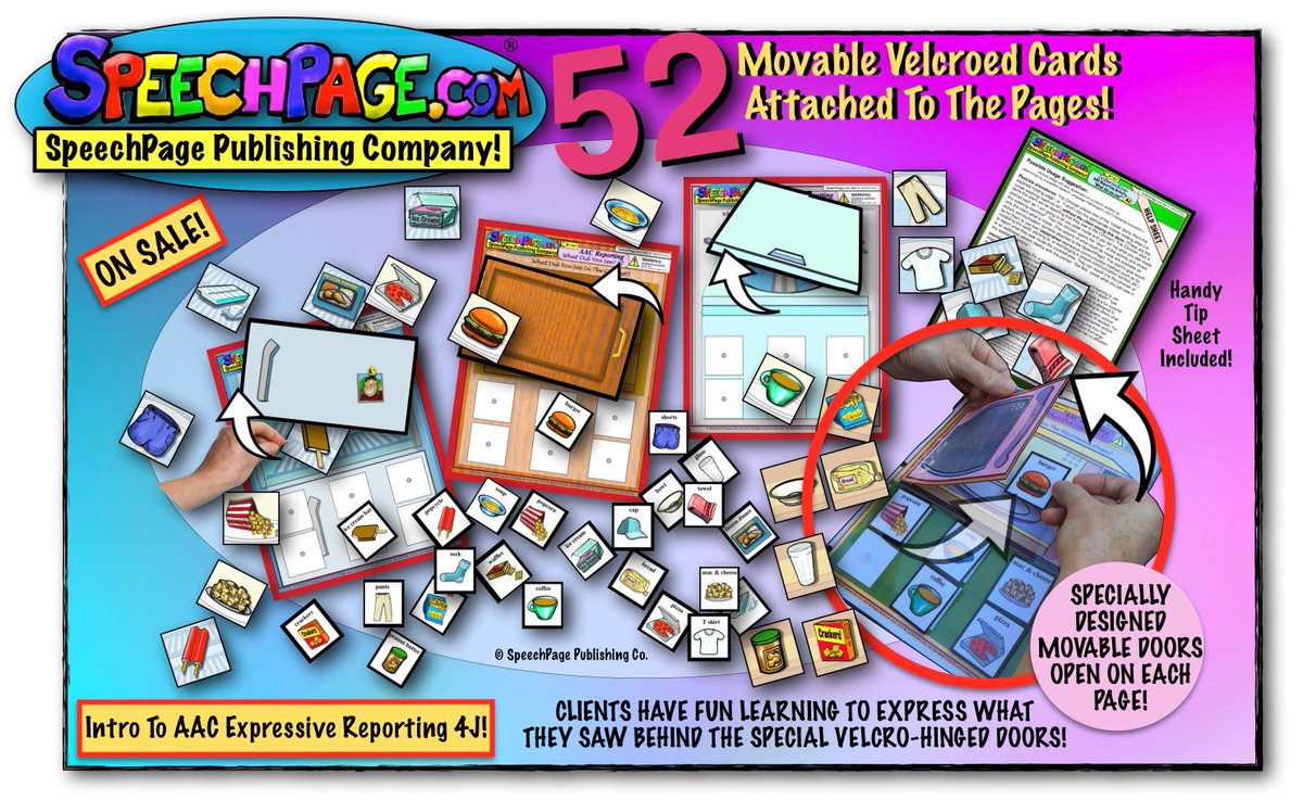 <a href="/SpeechPage/">SpeechPage</a>! SLP Designed &amp; Illustrated Laminated &amp; Ready-To-Use Hands-On #Speech, #Language &amp; #AAC #Learning Materials! An #asha online sponsor you should definitely check out!! #slpeeps #speechies speechpage.com/main.html