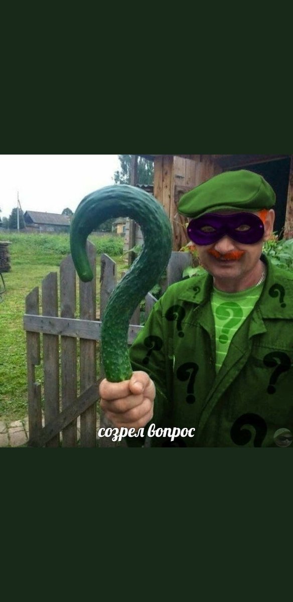 Созрел вопрос огурец