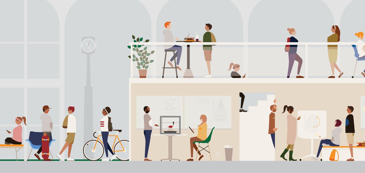 ConceptACreate's tweet image. #tbt Together with the @HermanMiller Brand Creative team, we devised a spirited visual direction for catalogs mixing photography and illustration to communicate the breadth of designs for Herman Miller’s diverse markets. #illustration #furnituredesign