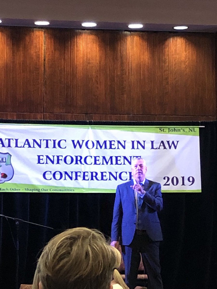 Day 2 at the AWLE Conference in St. John’s Nfld. Listening to Chief Roger Brown from Fredericton, NB. A dynamic, compassionate &amp; entertaining  speaker.