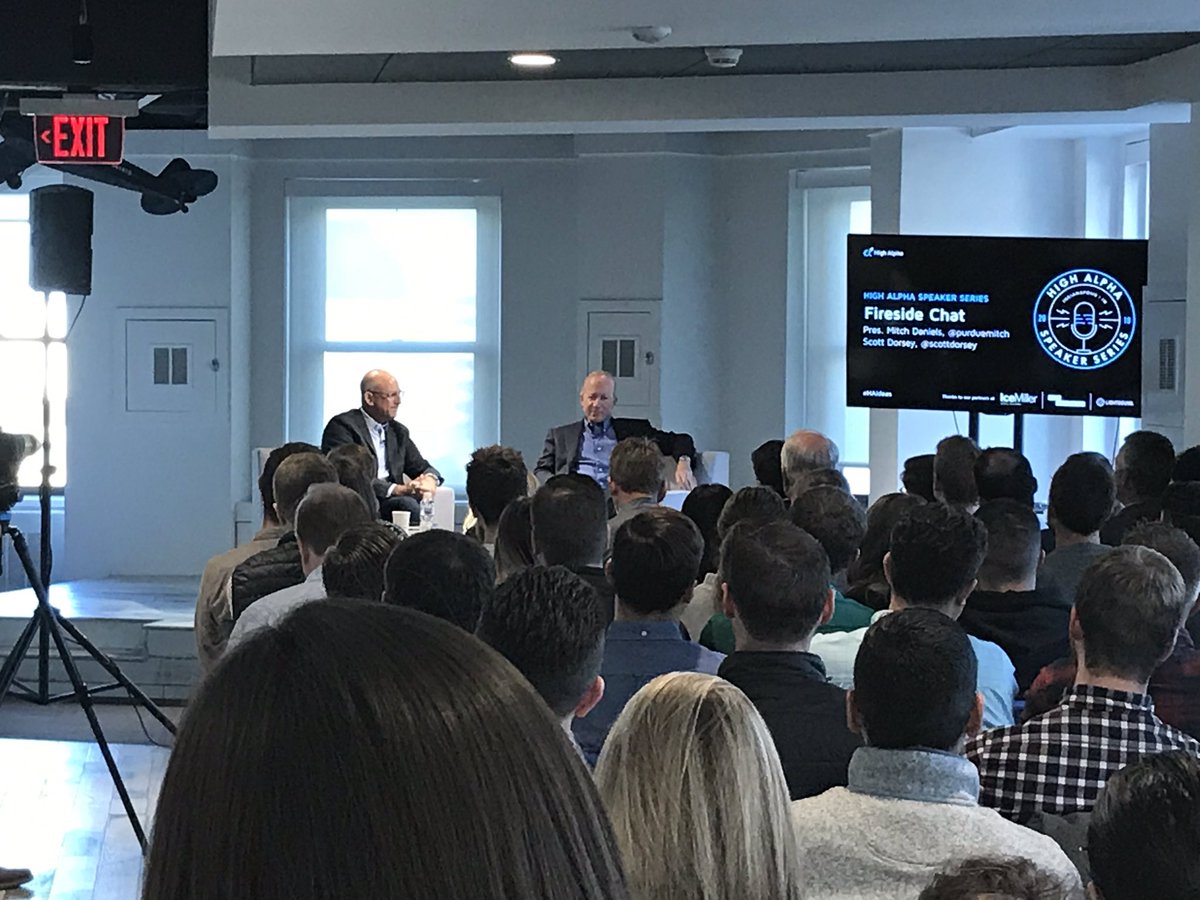 LoganLPund's tweet photo. Incredible opportunity to hear from @purduemitch and @ScottDorsey at @highalpha this morning. Feeling energized and inspired. https://t.co/9npefVsXMU
