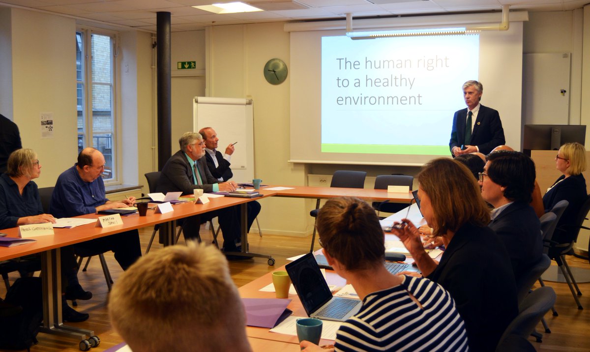 We're hosting a roundtable on #HumanRights in the #Anthropocene, focusing on the right to a healthy #environment in the age of #ClimateChange with keynote speaker @JohnHKnow, RWI's Director @Morten_RWI and organiser Frank Baber. Read about our work here: rwi.lu.se