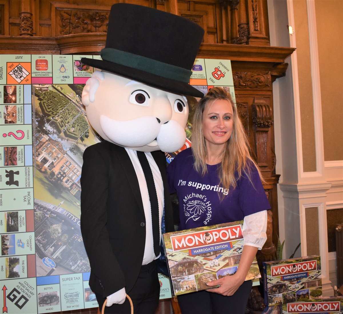 mysaintmichaels's tweet photo. We're so excited to reveal Saint Michael's was chosen as one of the community chest squares on the new #HarrogateMonopoly game. Thank you to all who voted for us and the other charities involved!🎲 https://t.co/DW822pPqYy