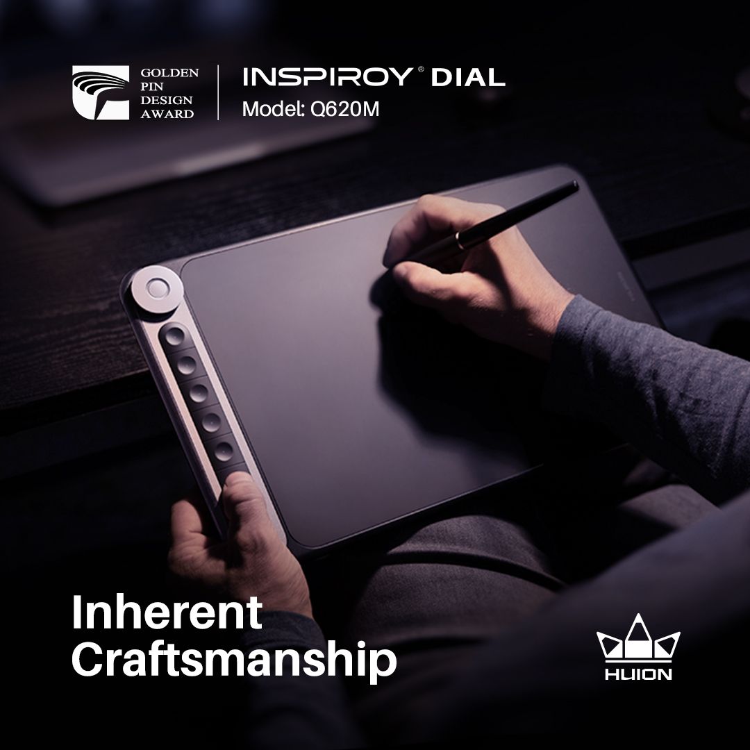 HuionTab's tweet photo. With inherent Craftsmanship, Inspiroy Dial has won the Golden Pin Design Award this year. The awarded model is now on presale! Get a 20% off presale discount before Nov 14th. Shop now! https://t.co/54UIXYhoFh
#Huion #InspiroyDial #InspirationandJoy #GoldenPinDesign #Craftsmanship https://t.co/vOJLb8LJ7l