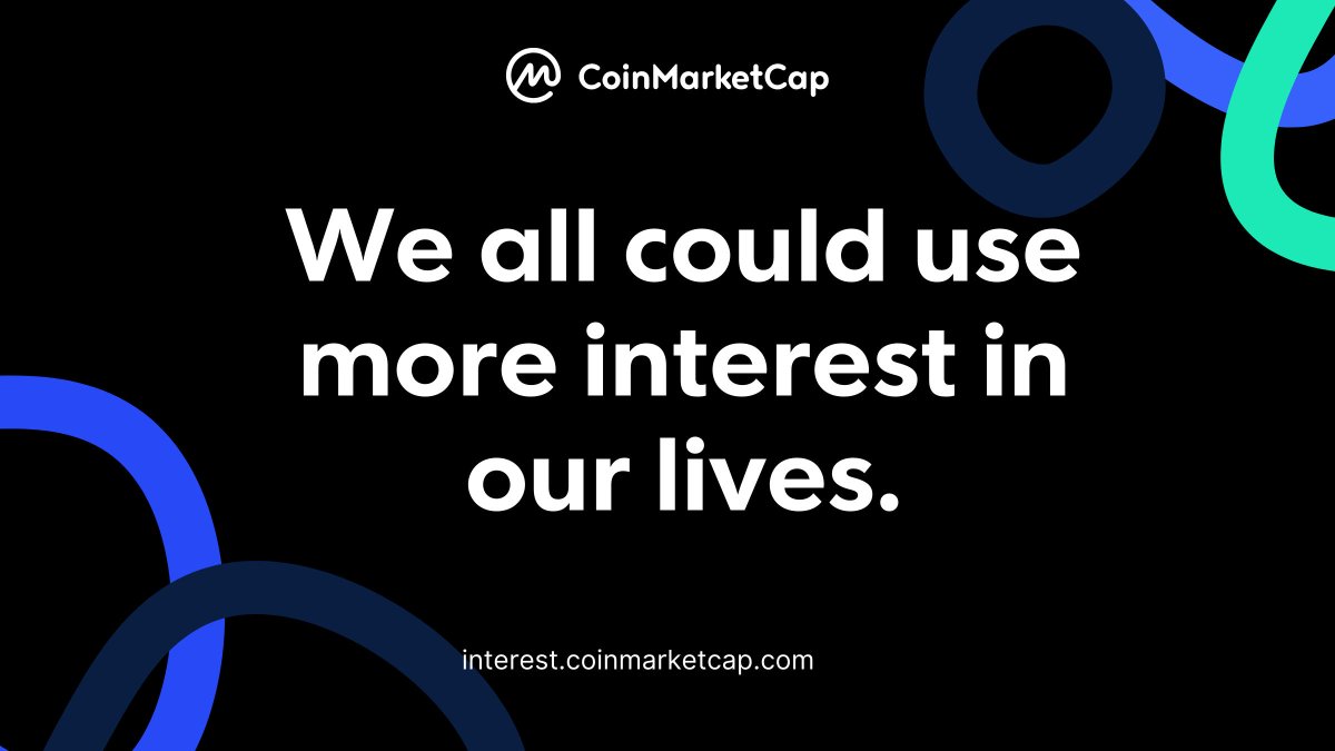 CoinMarketCap's tweet image. If you've ever wondered if there's more to do besides HODL 🔐 your crypto, @CoinMarketCap has just launched Interests, 🥁 a place to discover 🔍 what else your crypto can possibly do! 📍 interest.coinmarketcap.com
#coinmarketcap #crypto