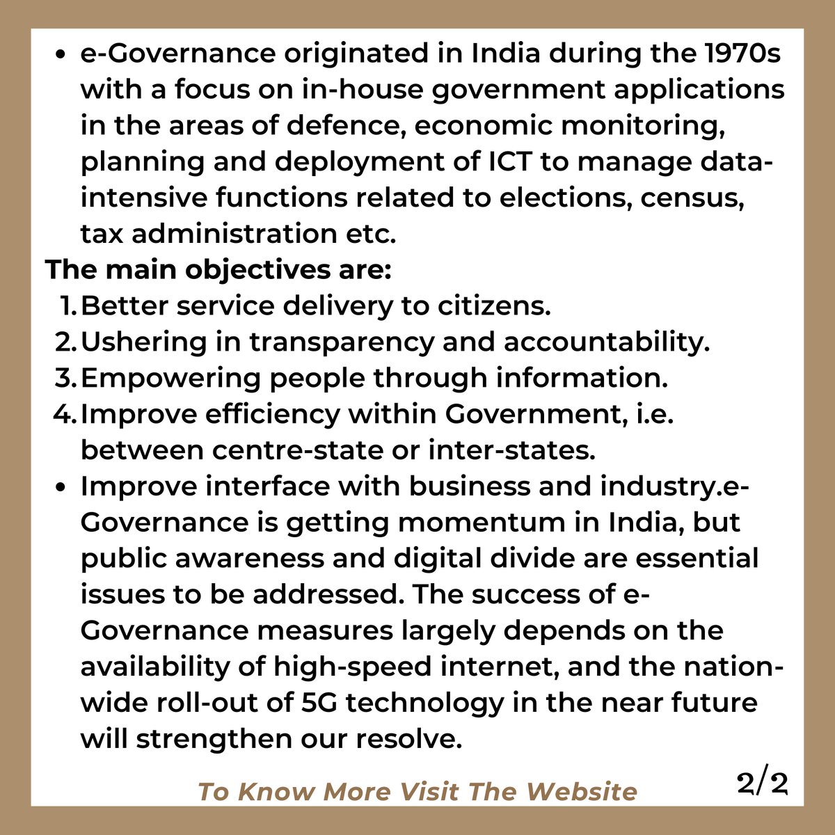drishtiiaseng's tweet photo. Today's TTP is about e-Governance. It talks about the various initiatives taken by the Government.
Read More: https://t.co/p3M1iXt9tt
#eGovernance #UPSCToThePoint #UPSCMains #UPSCTTP #DrishtiIASEnglish #DrishtiIAS https://t.co/IryIfeL3PF