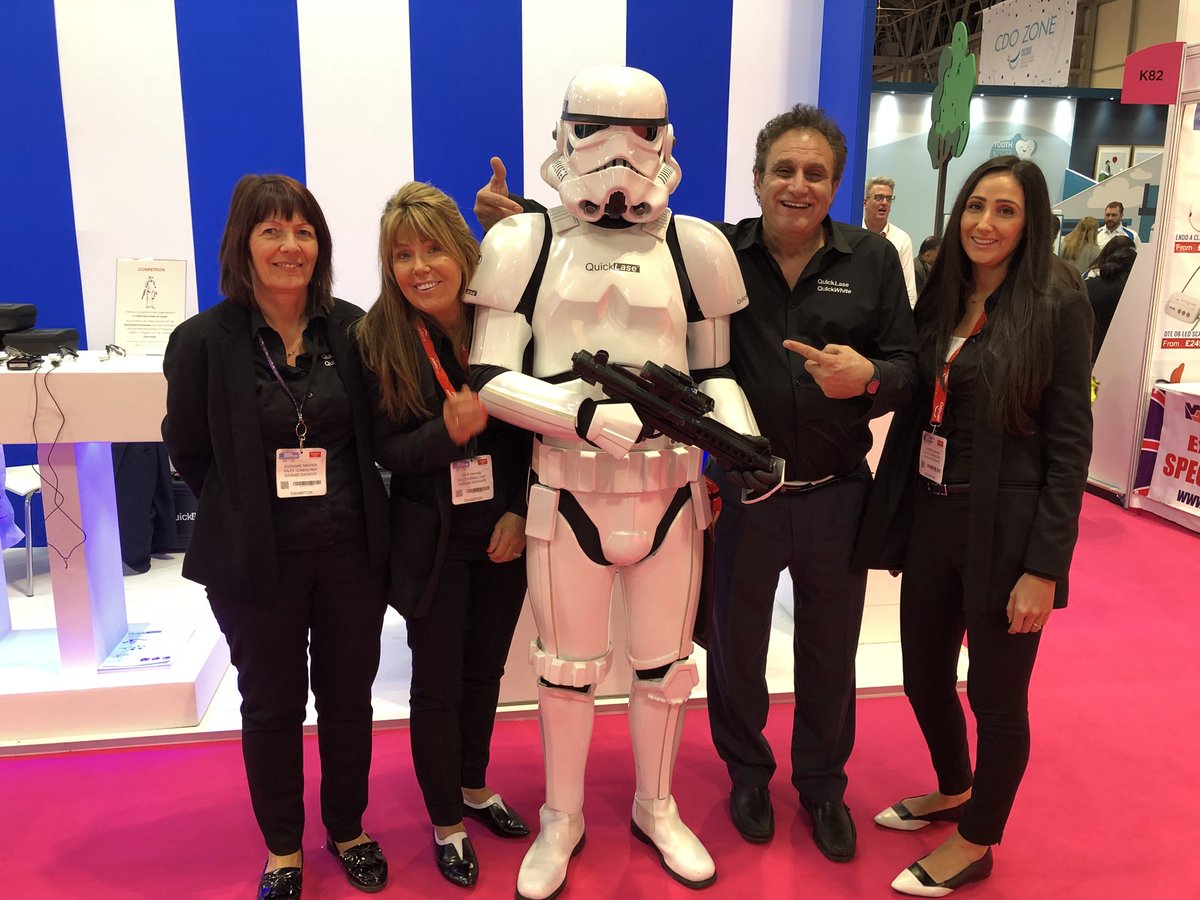 QLQW's tweet image. Visit stand K78 to enter our Stormtrooper competition to win a place on the BILD Laser course! #dentalshowcase #bdia #quicklase