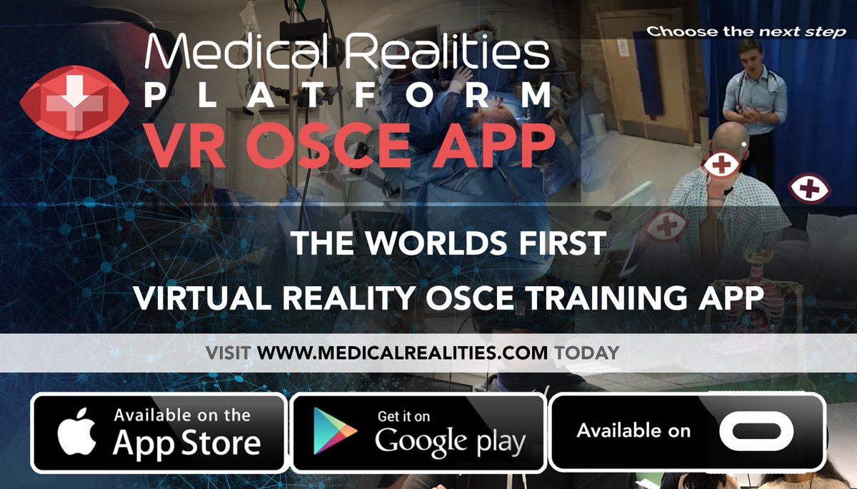 ShafiAhmed5's tweet photo. I'm super pleased to announce that @MedRealities  has just launched the world's first OSCE Virtual Reality Training and Revision Tool on its free to download platform!📣 

Check it out https://t.co/5FRCMtYwDw

This is the future of healthcare training. https://t.co/h4EhFaPFSX